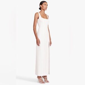 STAUD Portrait Maxi Dress in White Size 2